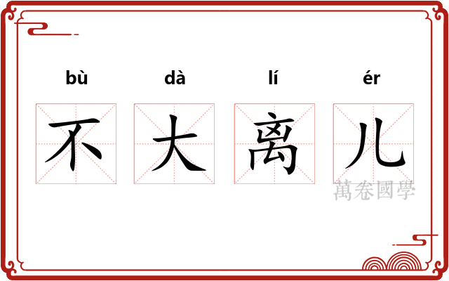 不大离儿