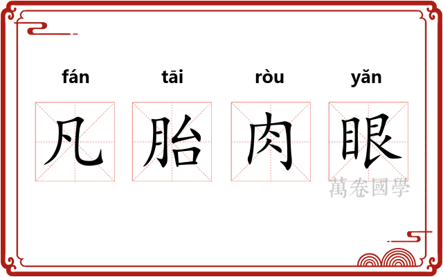 凡胎肉眼