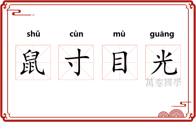 鼠寸目光