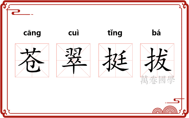 苍翠挺拔