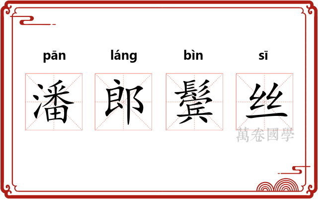 潘郎鬓丝