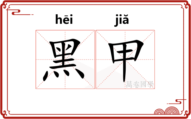 黑甲