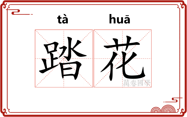踏花