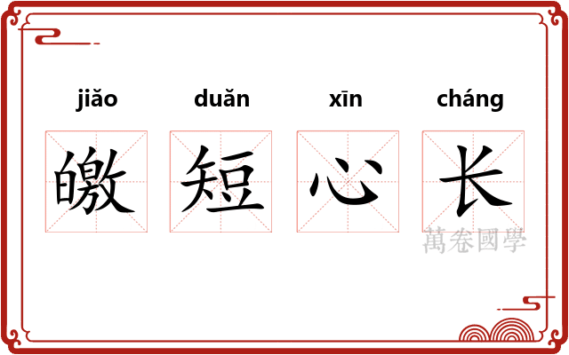 皦短心长