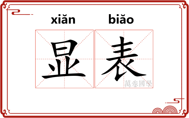 显表
