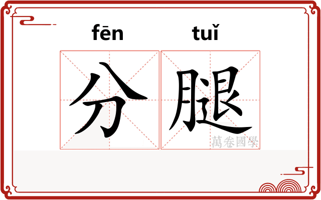 分腿