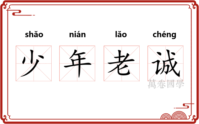 少年老诚