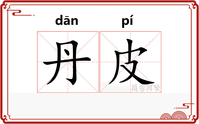 丹皮