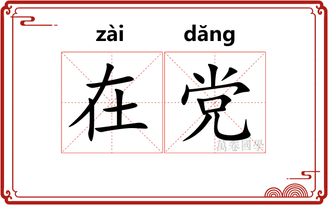 在党 在党