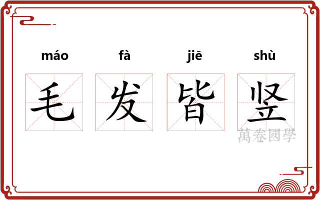 毛发皆竖 毛发皆竖