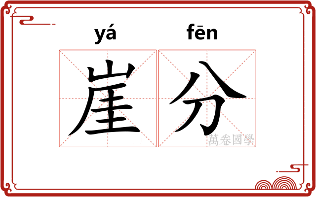 崖分