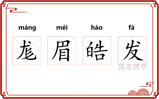 尨眉皓发