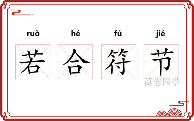 若合符节