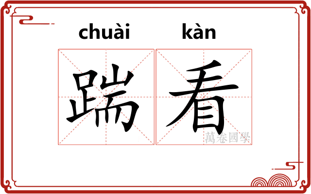 踹看