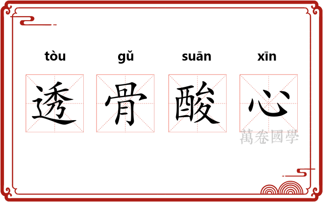 透骨酸心 透骨酸心