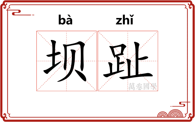 坝趾