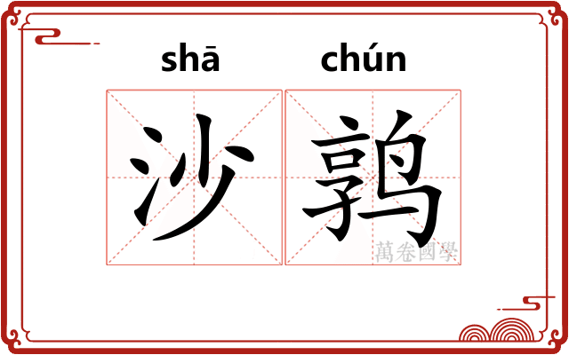 沙鹑