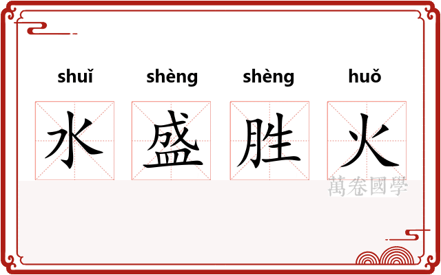 水盛胜火