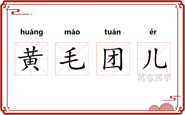 黄毛团儿 黄毛团儿