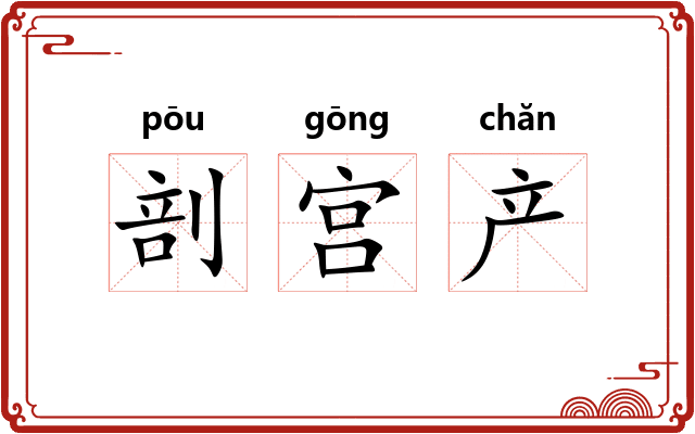 剖宫产 剖宫产