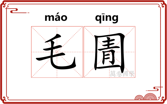 毛圊