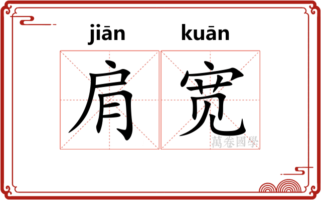 肩宽