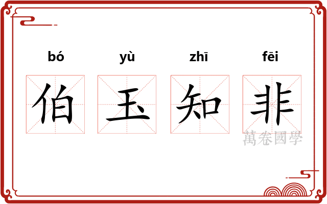 伯玉知非