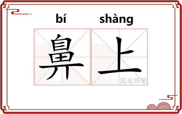 鼻上 鼻上