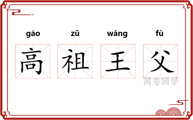 高祖王父 高祖王父