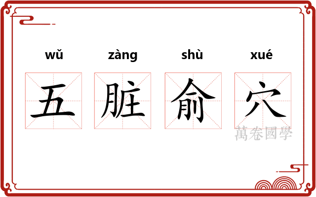 五脏俞穴