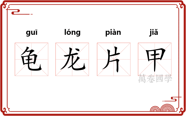 龟龙片甲