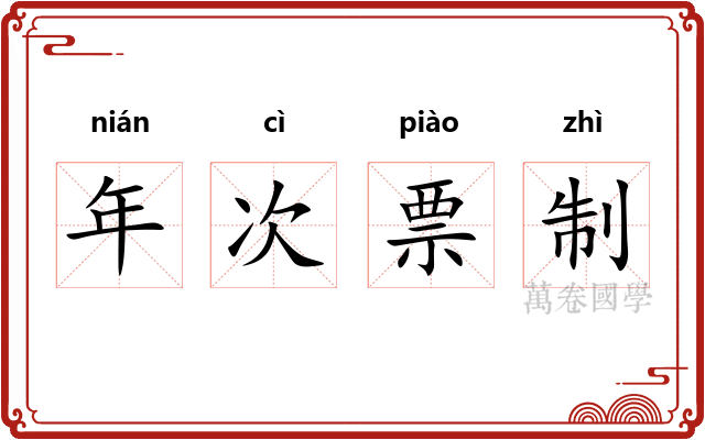 年次票制