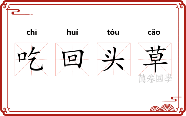 吃回头草 吃回头草