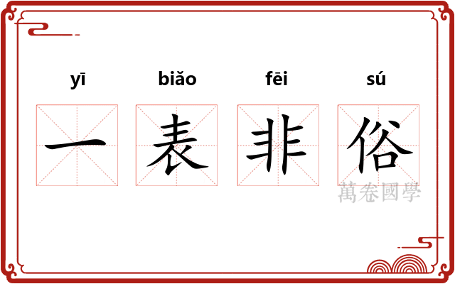 一表非俗