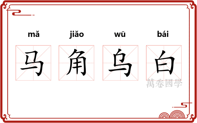 马角乌白