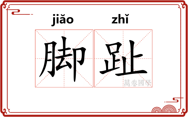 脚趾