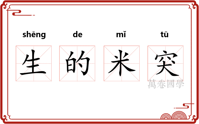 生的米突