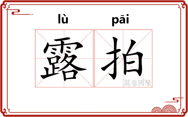 露拍