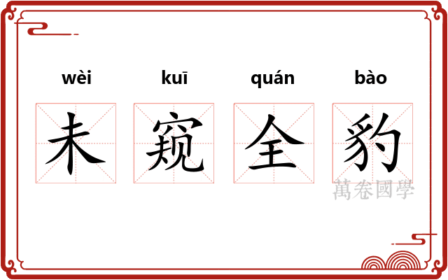 未窥全豹
