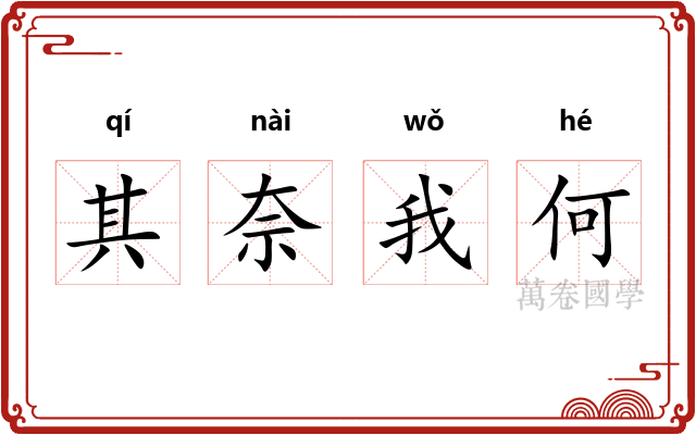 其奈我何