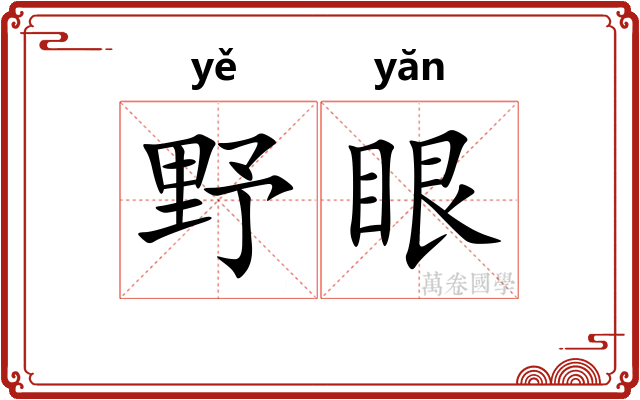 野眼