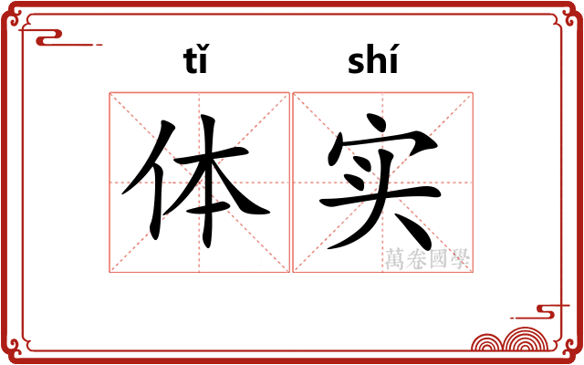体实