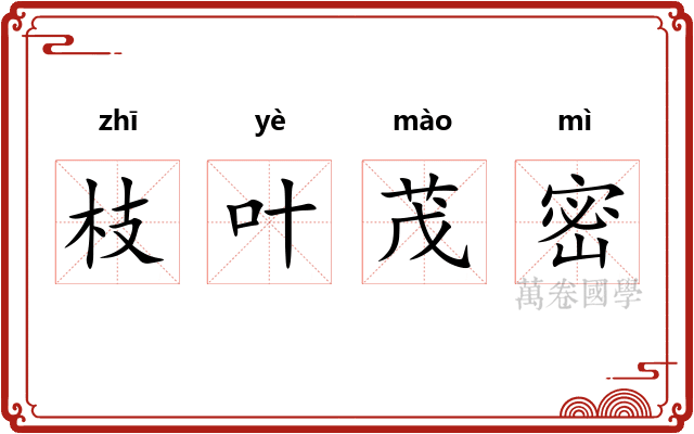 枝叶茂密 枝叶茂密