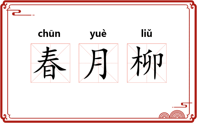 春月柳 春月柳