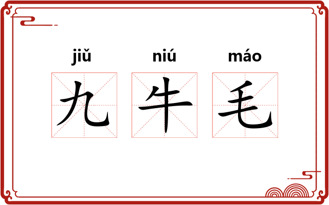 九牛毛 九牛毛