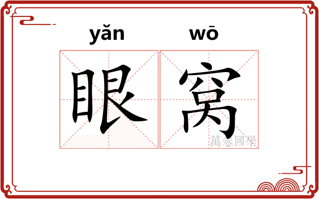 眼窝
