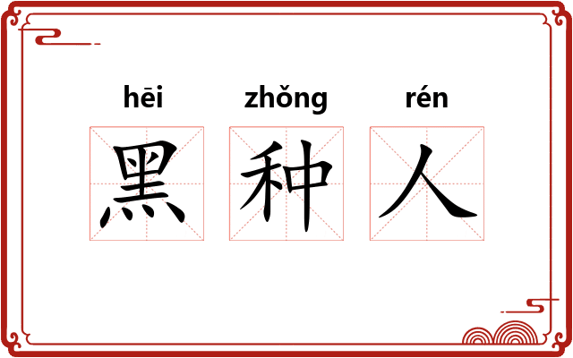 黑种人 黑种人