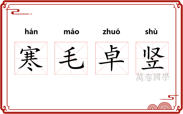 寒毛卓竖 寒毛卓竖