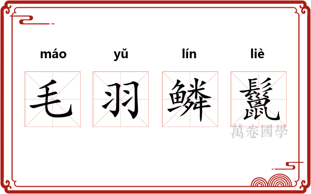 毛羽鳞鬣