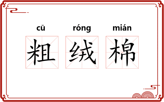 粗绒棉 粗绒棉